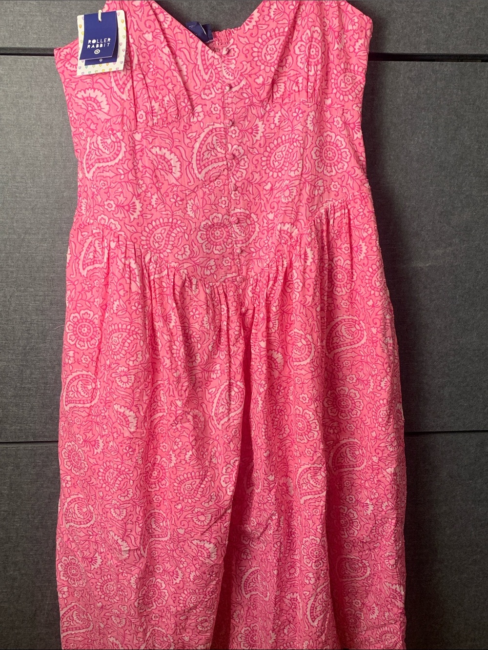 Roller Rabbit Hot Pink Paisley Sundress